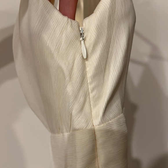 J.Crew Ivory Long Sophia Gown Silk chiffon - Picture 8 of 9